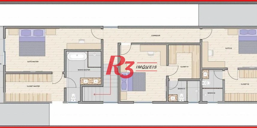 Casa à venda, 260 m² por R$ 3.180.000,00 - Embaré - Santos/SP