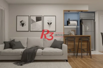 Apartamento com 2 suítes à venda, 81 m² por R$ 1.250.000 - Boqueirão - Santos/SP