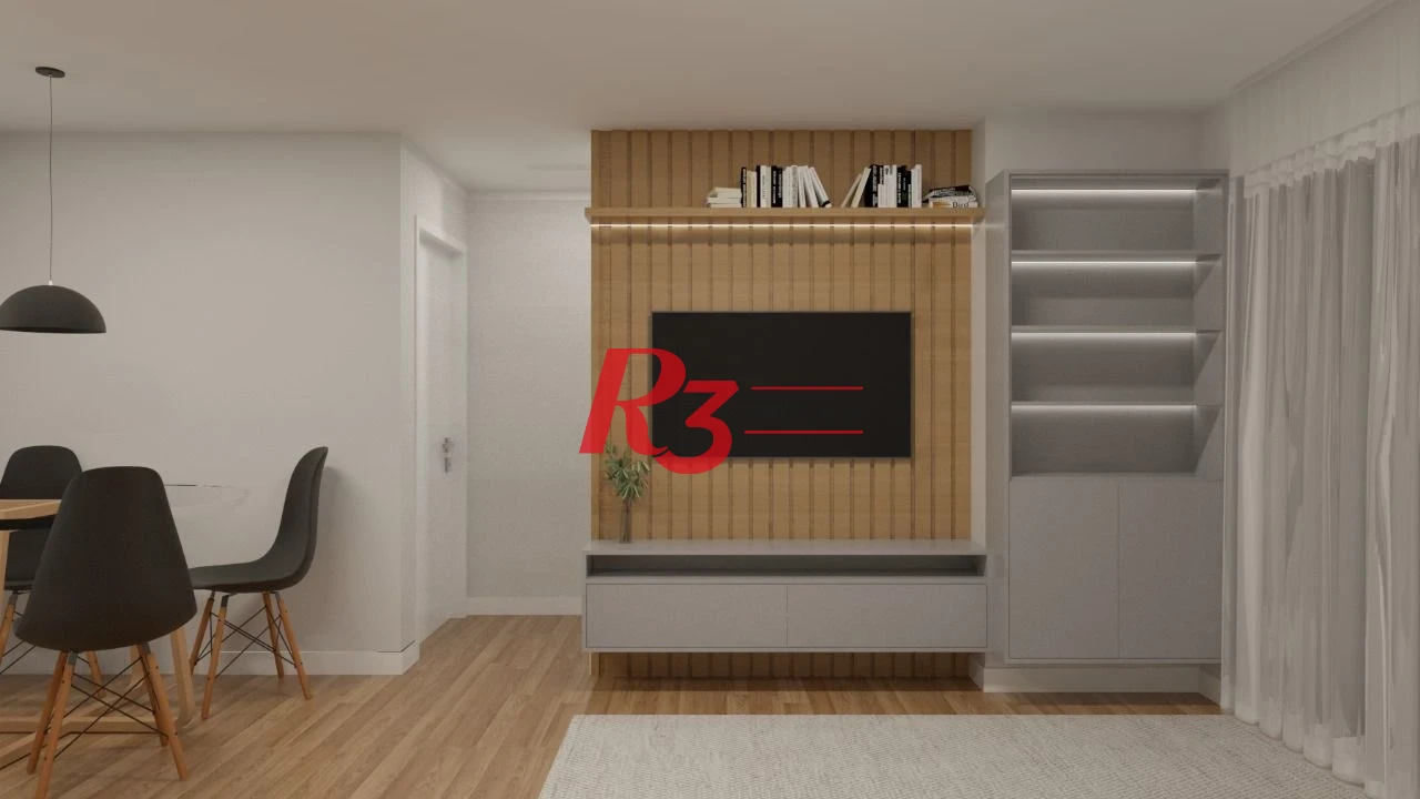 Apartamento com 2 suítes à venda, 81 m² por R$ 1.250.000 - Boqueirão - Santos/SP