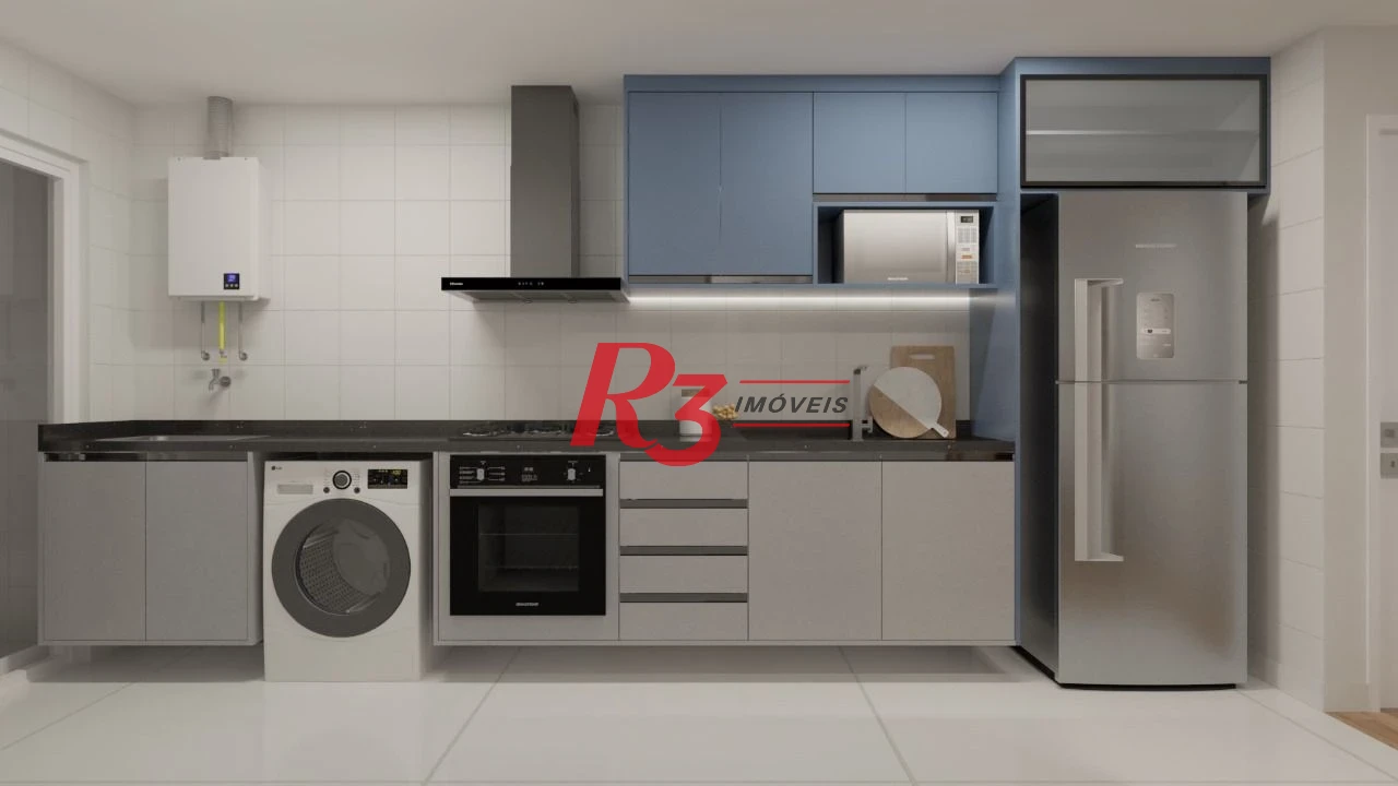 Apartamento com 2 suítes à venda, 81 m² por R$ 1.250.000 - Boqueirão - Santos/SP