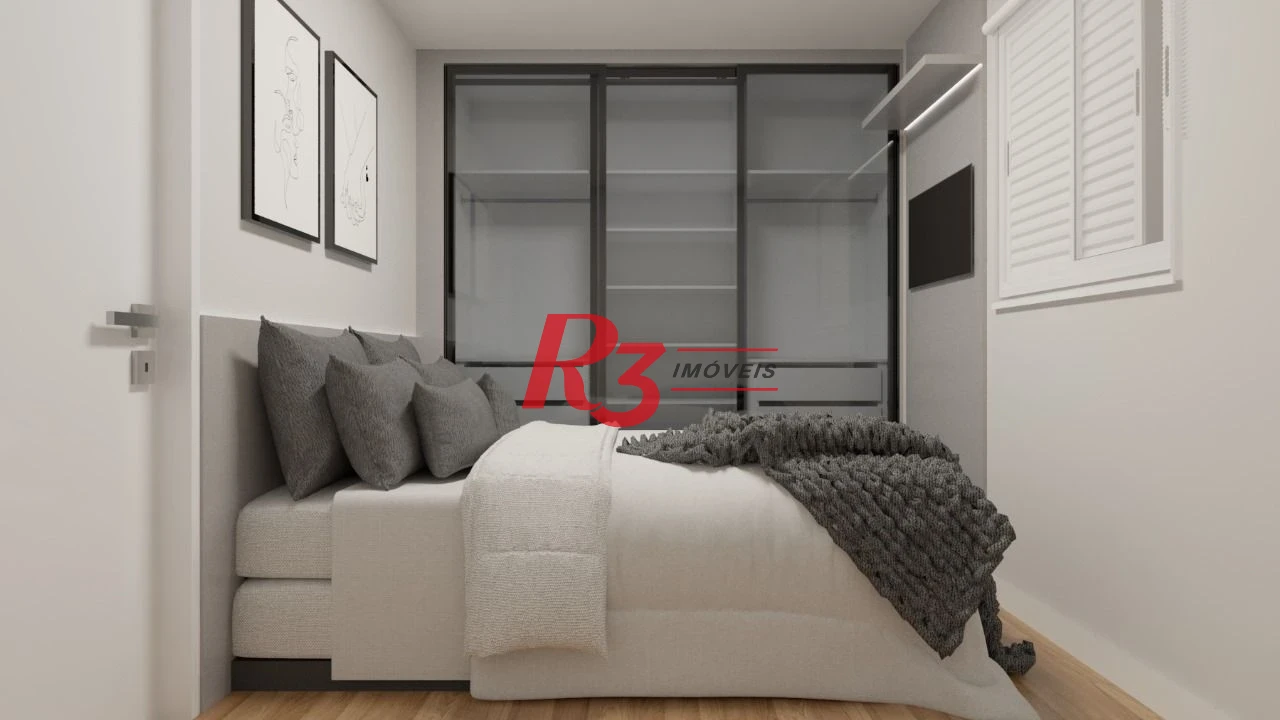 Apartamento com 2 suítes à venda, 81 m² por R$ 1.250.000 - Boqueirão - Santos/SP