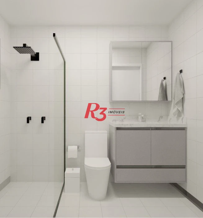 Apartamento com 2 suítes à venda, 81 m² por R$ 1.250.000 - Boqueirão - Santos/SP