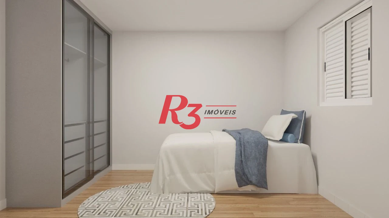 Apartamento com 2 suítes à venda, 81 m² por R$ 1.250.000 - Boqueirão - Santos/SP