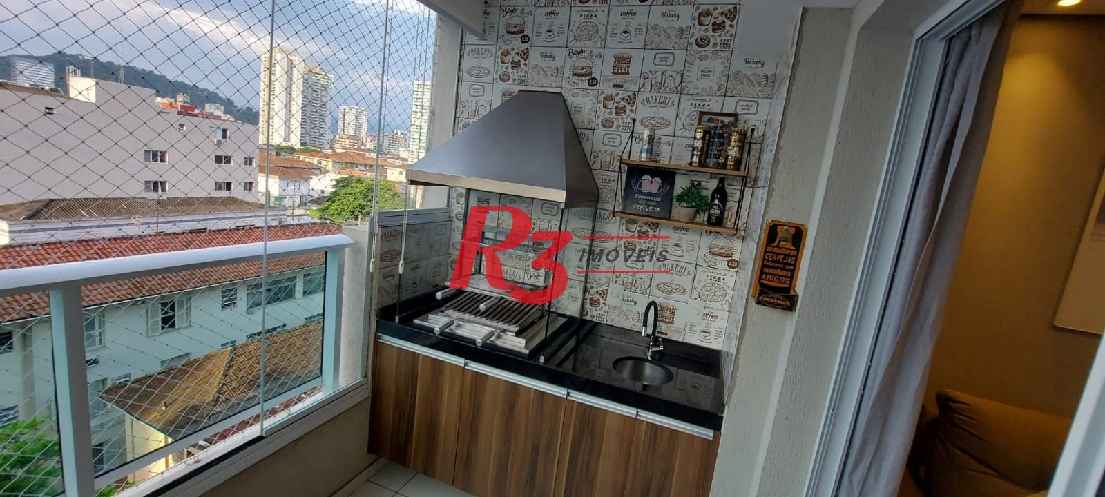 Apartamento com 2 dormitórios para alugar, 63 m² por R$ 5.890,00/mês - Campo Grande - Santos/SP