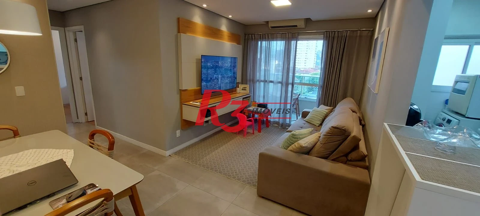 Apartamento com 2 dormitórios para alugar, 63 m² por R$ 5.890,00/mês - Campo Grande - Santos/SP