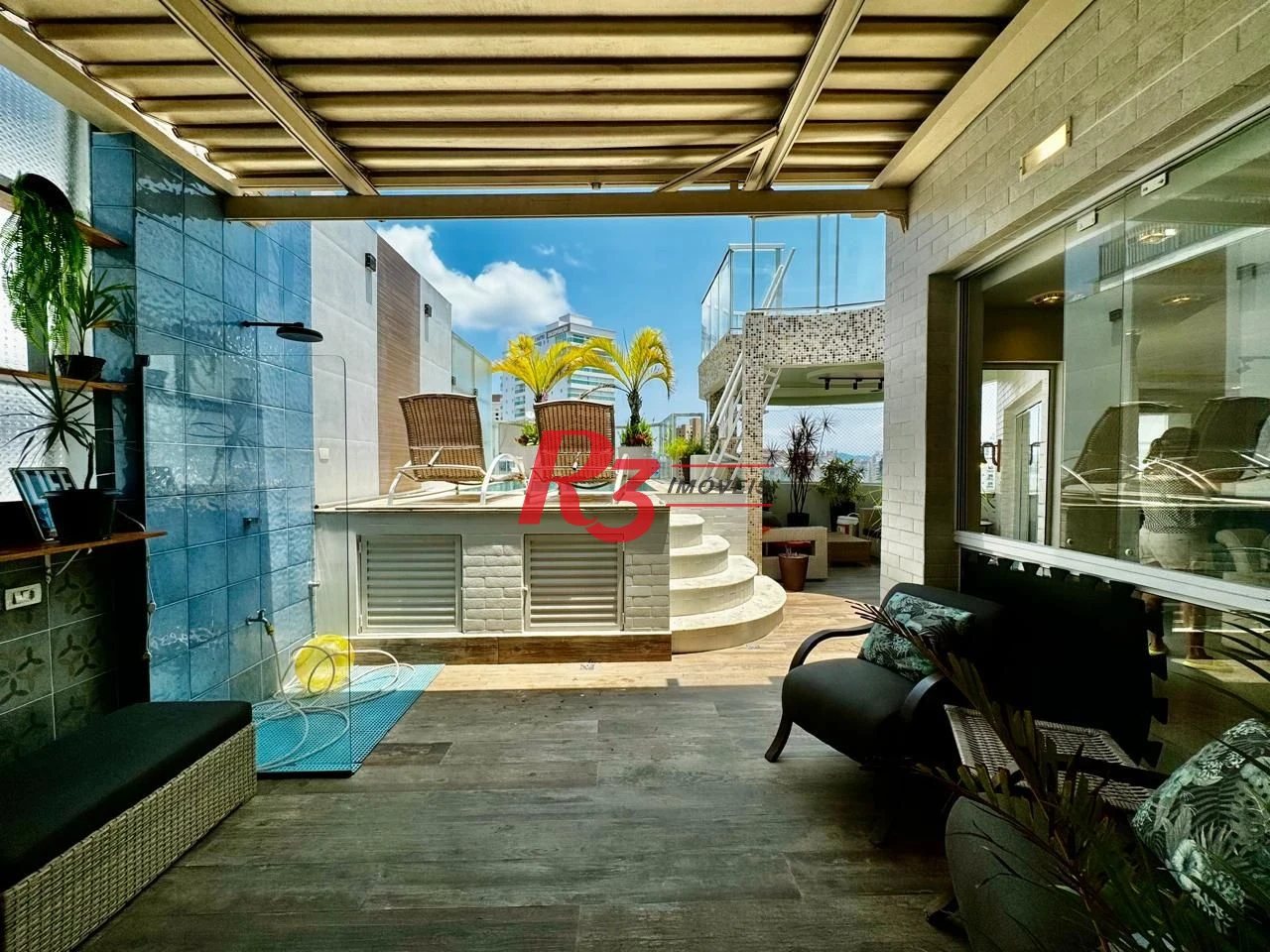 Cobertura com 3 dormitórios à venda, 289 m² por R$ 2.200.000,00 - Ponta da Praia - Santos/SP