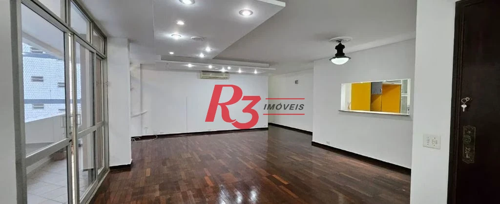 Apartamento com 3 dormitórios para alugar, 161 m² por R$ 6.000,00/mês - Gonzaga - Santos/SP