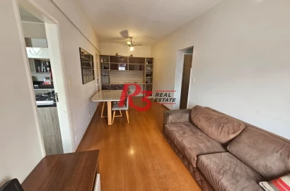 Apartamento com 2 dormitórios para alugar, 87 m² por R$ 4.000,00/mês - Campo Grande - Santos/SP