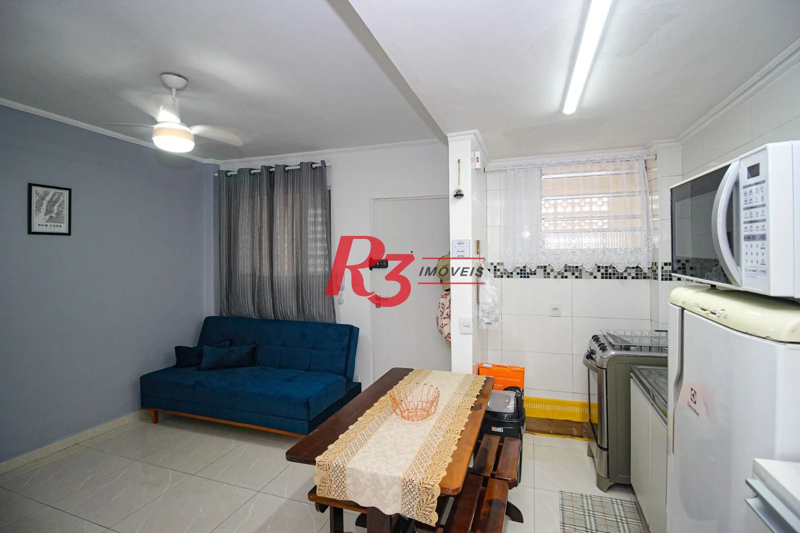 Apartamento para alugar, 58 m² por R$ 4.000,00/mês - Aparecida - Santos/SP