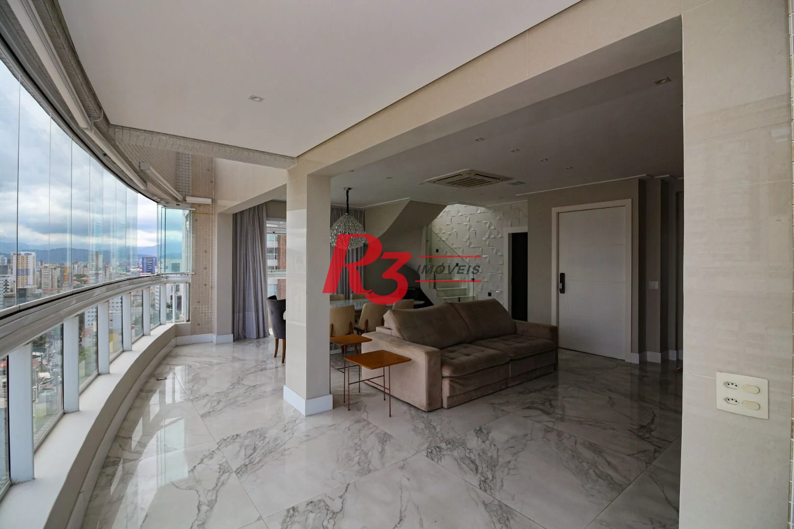 Apartamento Duplex com 3 dormitórios, 217 m² - venda por R$ 3.800.000,00 ou aluguel por R$ 35.000,00/mês - Boqueirão - Santos/SP