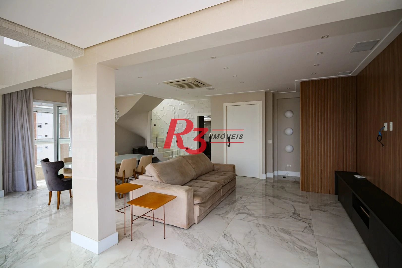 Apartamento Duplex com 3 dormitórios, 217 m² - venda por R$ 3.800.000,00 ou aluguel por R$ 35.000,00/mês - Boqueirão - Santos/SP