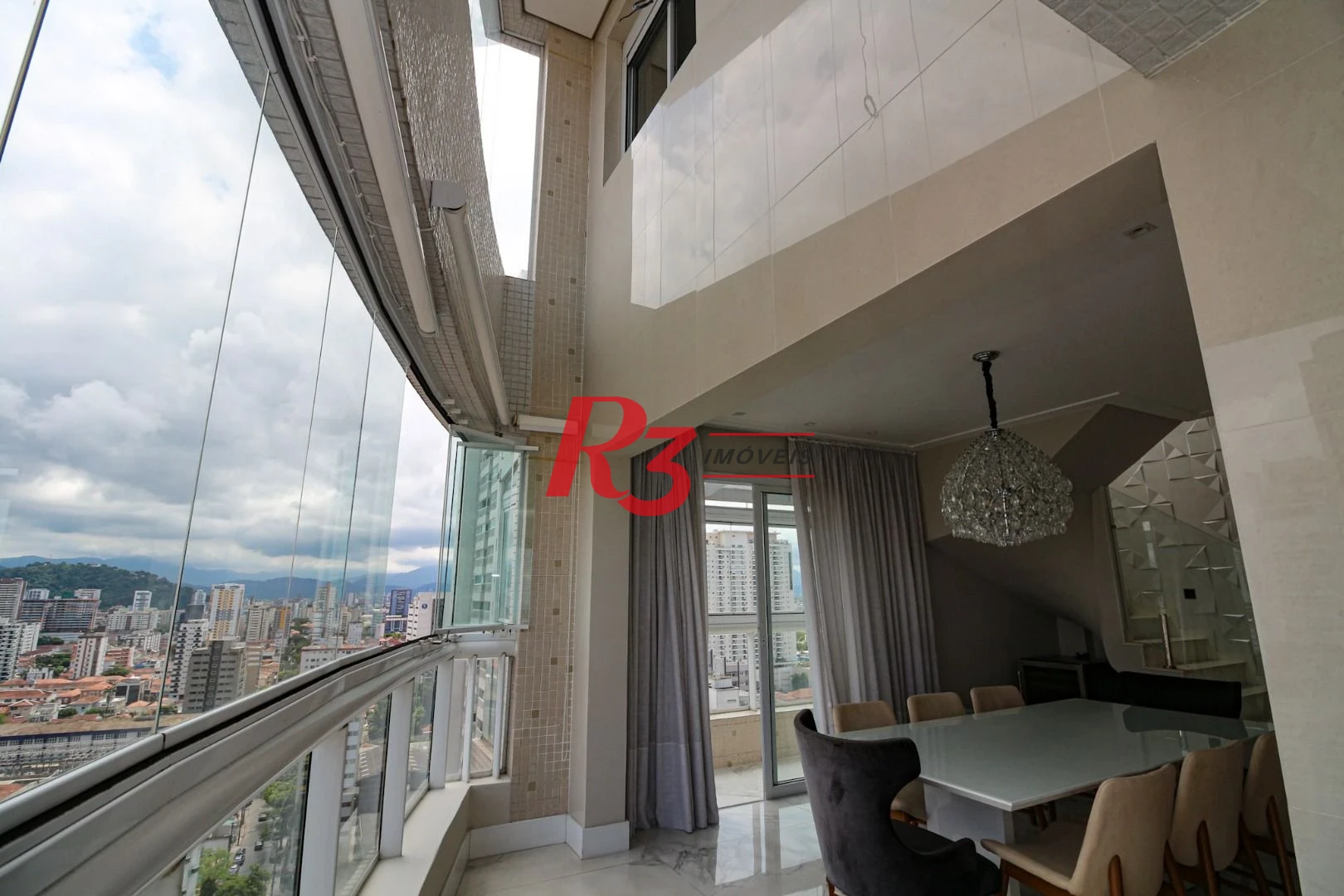 Apartamento Duplex com 3 dormitórios, 217 m² - venda por R$ 3.800.000,00 ou aluguel por R$ 35.000,00/mês - Boqueirão - Santos/SP