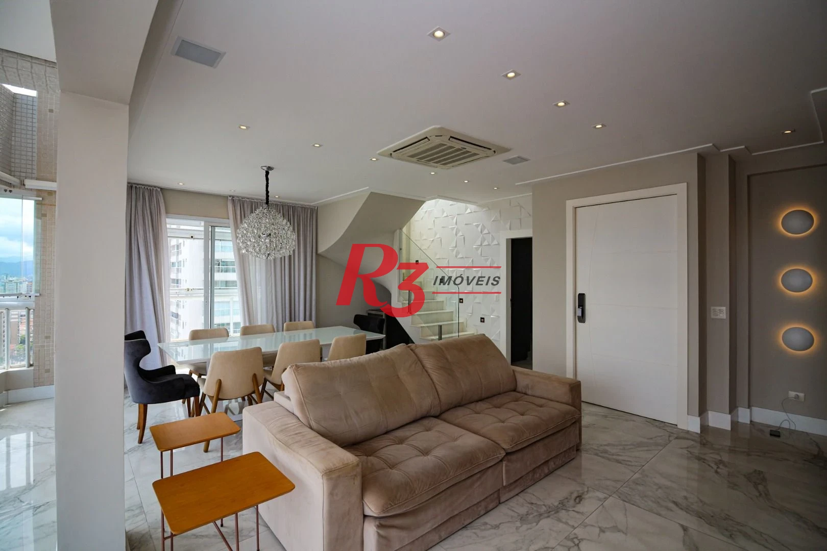 Apartamento Duplex com 3 dormitórios, 217 m² - venda por R$ 3.800.000,00 ou aluguel por R$ 35.000,00/mês - Boqueirão - Santos/SP