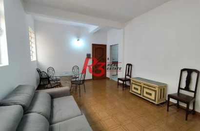 Apartamento para alugar, 105 m² por R$ 3.500,02/mês - Gonzaga - Santos/SP