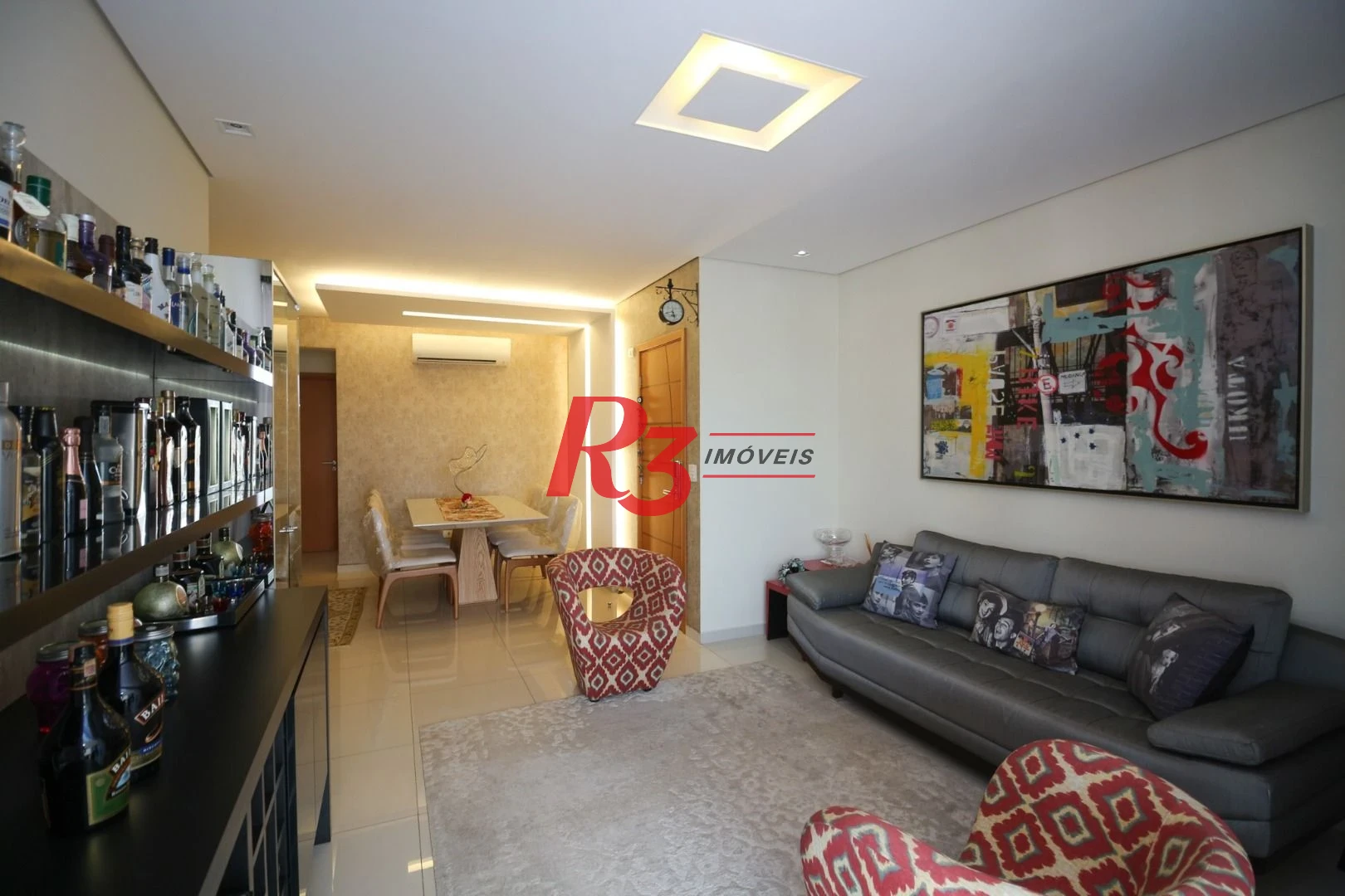 Apartamento com 3 dormitórios à venda, 136 m² por R$ 2.150.000,00 - Aparecida - Santos/SP