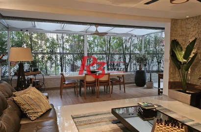 Apartamento Garden com 2 dormitórios à venda, 217 m² por R$ 2.140.000,00 - José Menino - Santos/SP