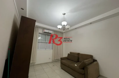 Studio com 1 dormitório para alugar, 40 m² por R$ 3.000,00/mês - Ponta da Praia - Santos/SP
