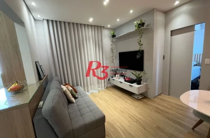 Studio com 1 dormitório à venda, 44 m² por R$ 640.000,00 - Campo Grande - Santos/SP