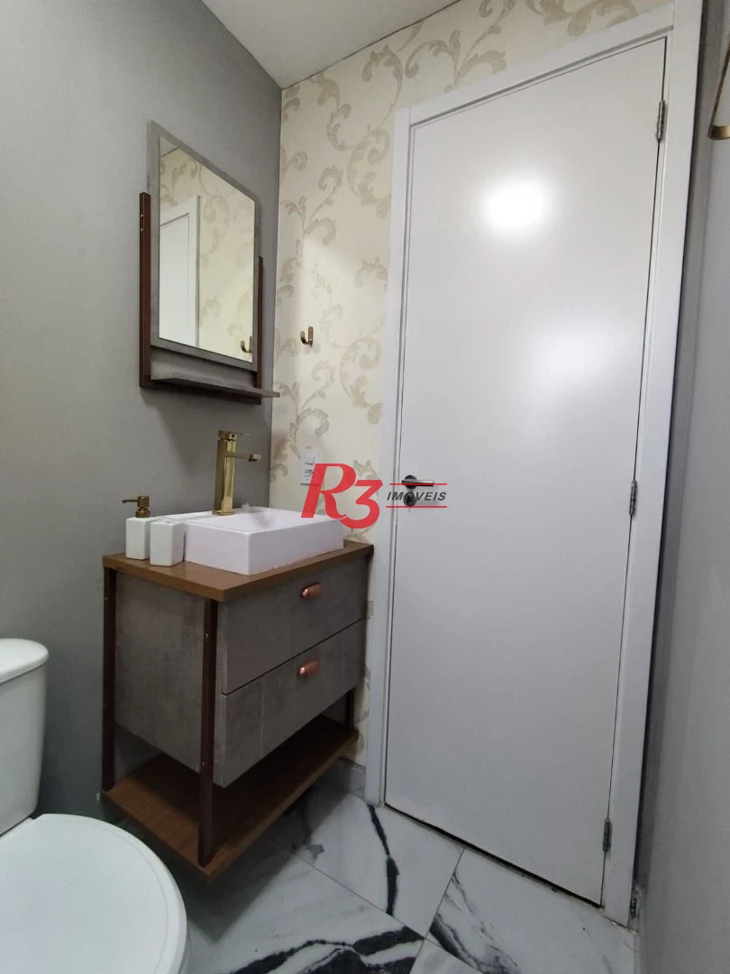 Apartamento com 2 dormitórios à venda, 45 m² por R$ 290.000,00 - Castelo - Santos/SP