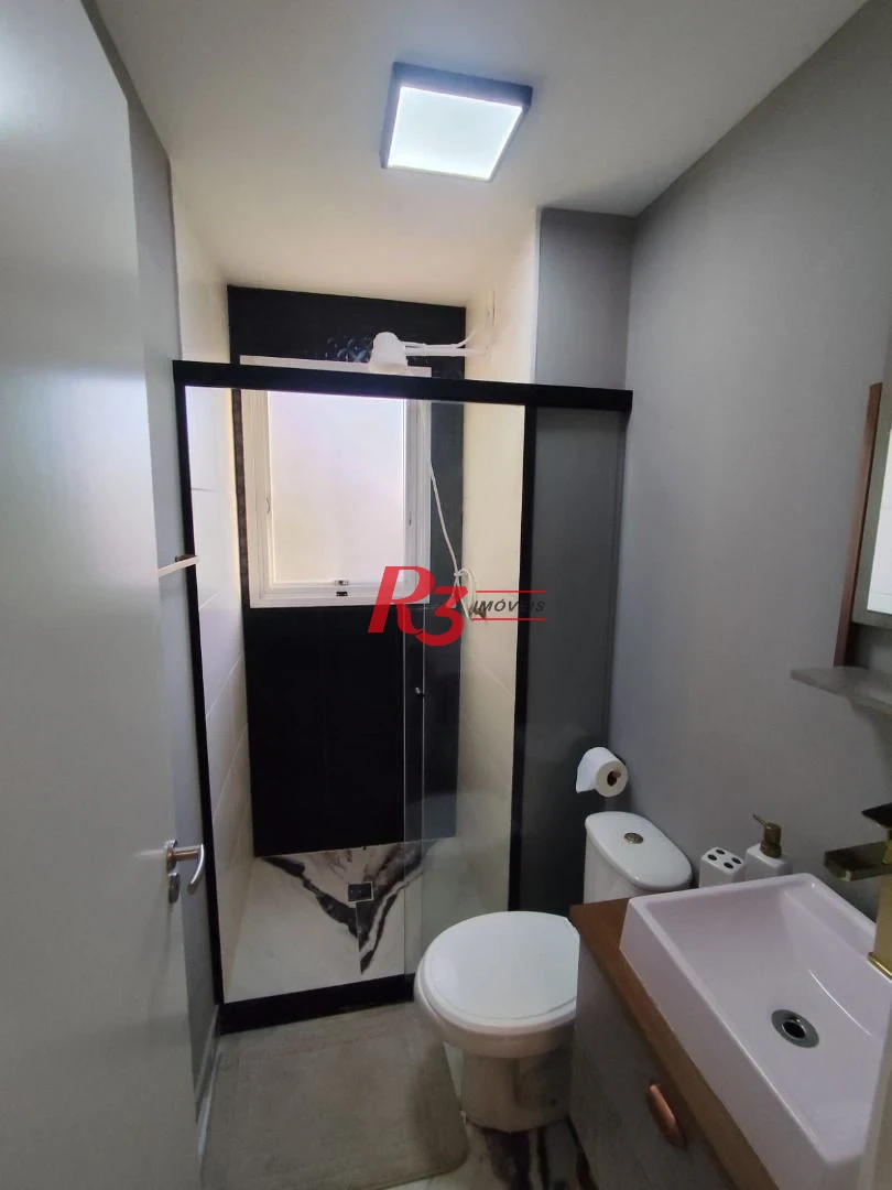 Apartamento com 2 dormitórios à venda, 45 m² por R$ 290.000,00 - Castelo - Santos/SP