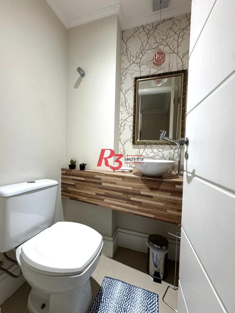 Apartamento com 3 dormitórios à venda, 124 m² por R$ 2.180.000,00 - Boqueirão - Santos/SP