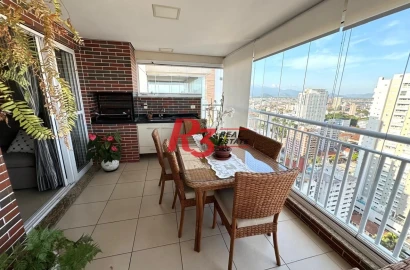 Apartamento com 3 dormitórios, 124 m² - venda por R$ 2.250.000,00 ou aluguel por R$ 12.000,00/mês - Boqueirão - Santos/SP