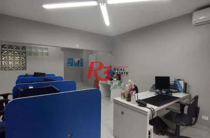Excelente sala comercial no centro de Santos