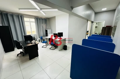 Sala, 89 m² - venda por R$ 300.000,00 ou aluguel por R$ 3.727,00/mês - Centro - Santos/SP