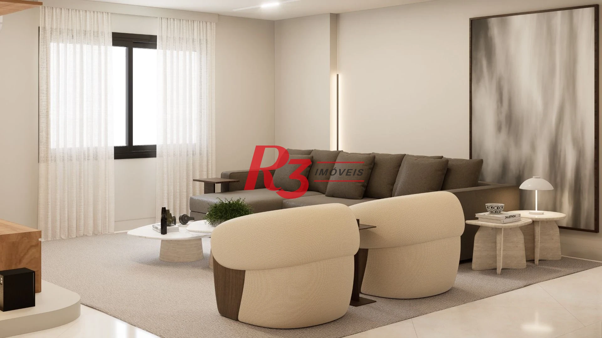 Apartamento com 4 dormitórios à venda, 300 m² por R$ 4.090.000,00 - Boqueirão - Santos/SP