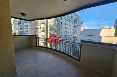 Apartamento com 3 dormitórios, 160 m² - venda por R$ 2.500.000,00 ou aluguel por R$ 14.500,00/mês - Boqueirão - Santos/SP