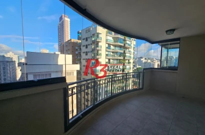 Apartamento com 3 dormitórios, 160 m² - venda por R$ 2.500.000,00 ou aluguel por R$ 14.500,00/mês - Boqueirão - Santos/SP
