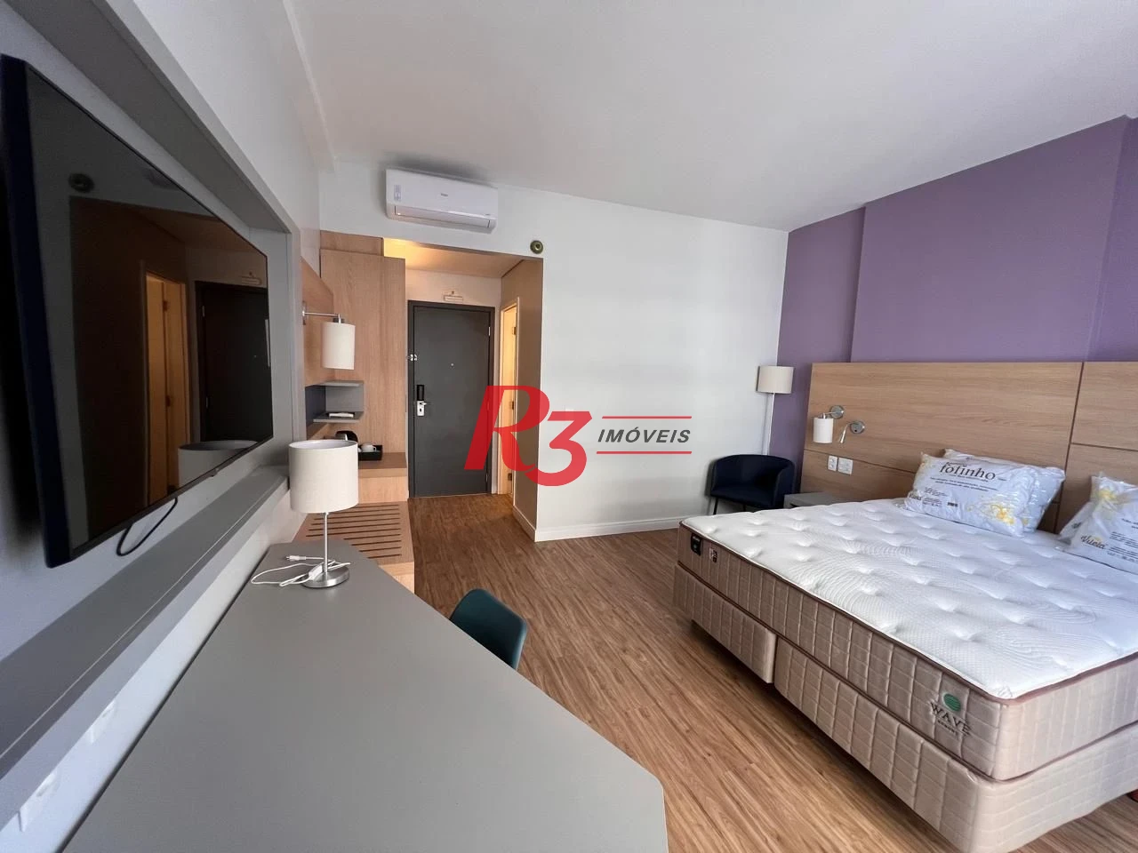 Flat com 1 dormitório à venda, 36 m² por R$ 583.000,00 - Gonzaga - Santos/SP