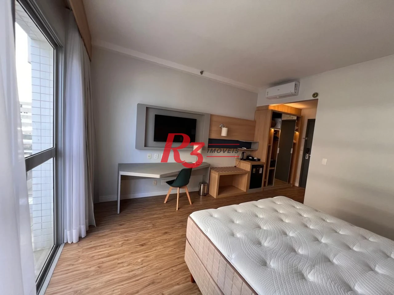 Flat com 1 dormitório à venda, 36 m² por R$ 583.000,00 - Gonzaga - Santos/SP