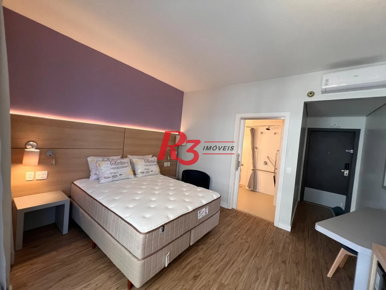 Flat com 1 dormitório à venda, 36 m² por R$ 600.000,00 - Gonzaga - Santos/SP