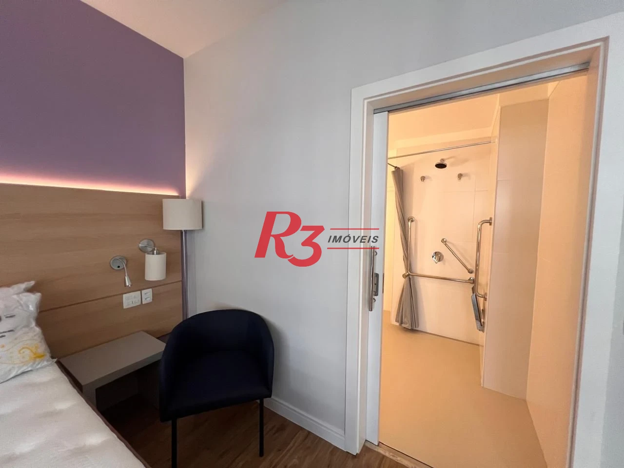Flat com 1 dormitório à venda, 36 m² por R$ 600.000,00 - Gonzaga - Santos/SP