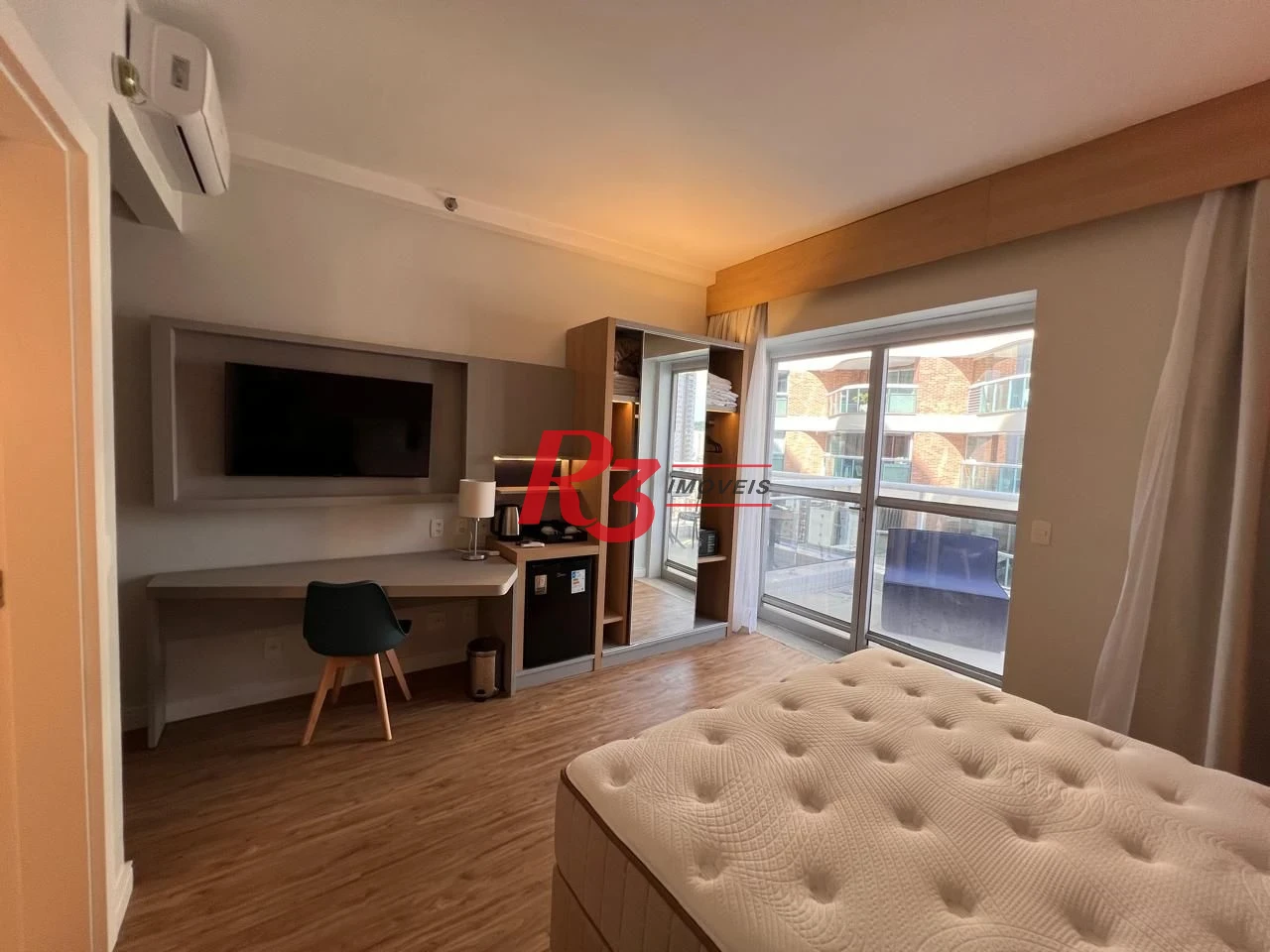 Flat com 1 dormitório à venda, 36 m² por R$ 600.000,00 - Gonzaga - Santos/SP
