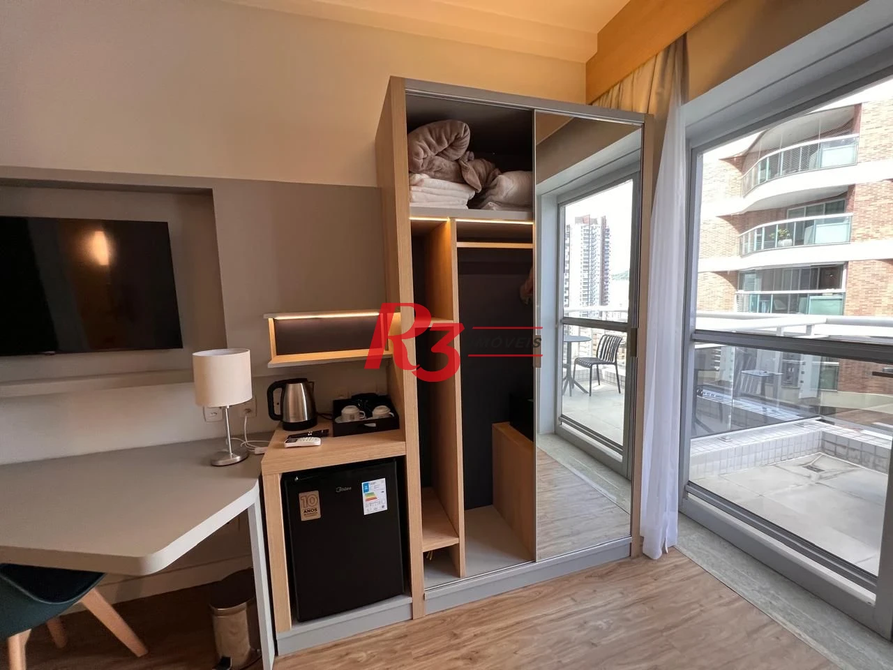 Flat com 1 dormitório à venda, 36 m² por R$ 600.000,00 - Gonzaga - Santos/SP