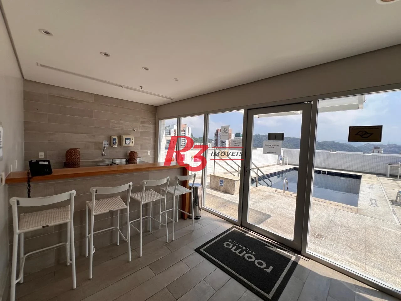 Flat com 1 dormitório à venda, 36 m² por R$ 600.000,00 - Gonzaga - Santos/SP