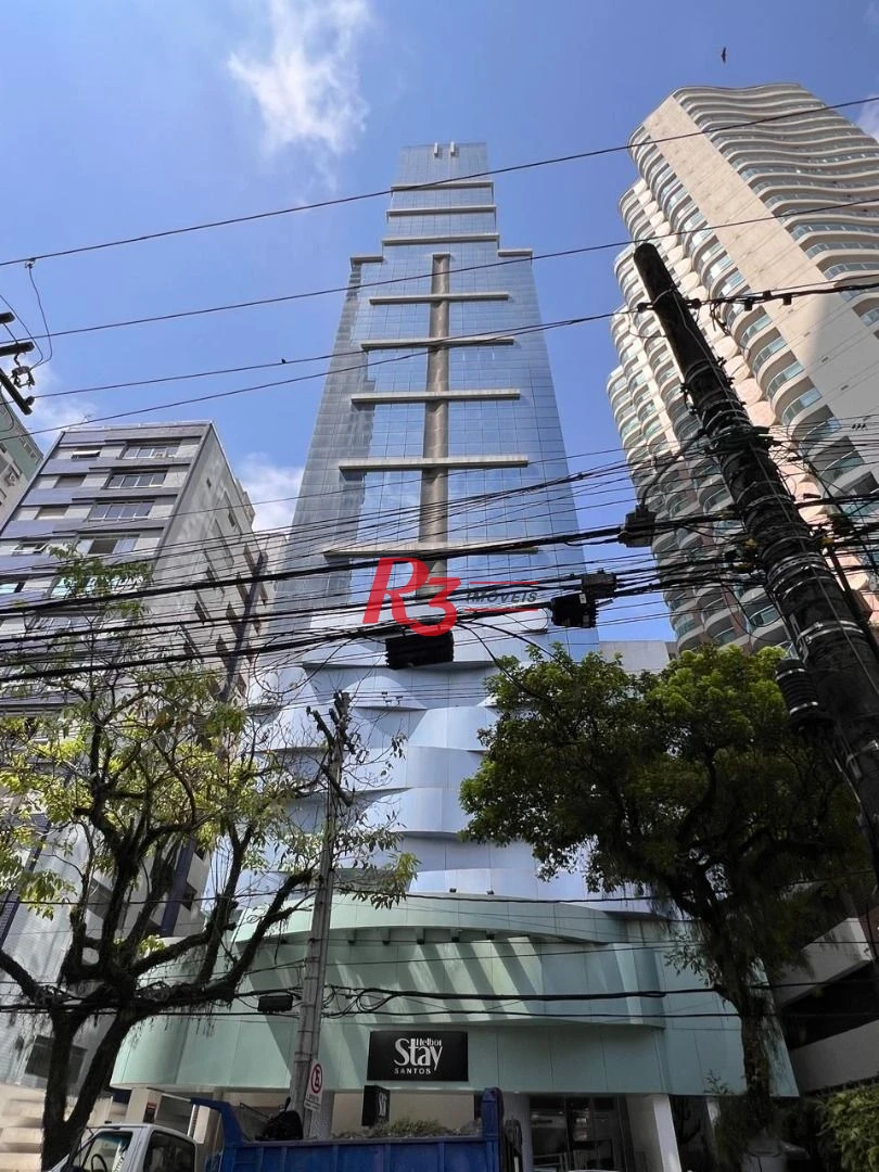 Flat com 1 dormitório à venda, 36 m² por R$ 600.000,00 - Gonzaga - Santos/SP
