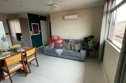 Apartamento com 2 dormitórios à venda, 75 m² por R$ 480.000,00 - Macuco - Santos/SP