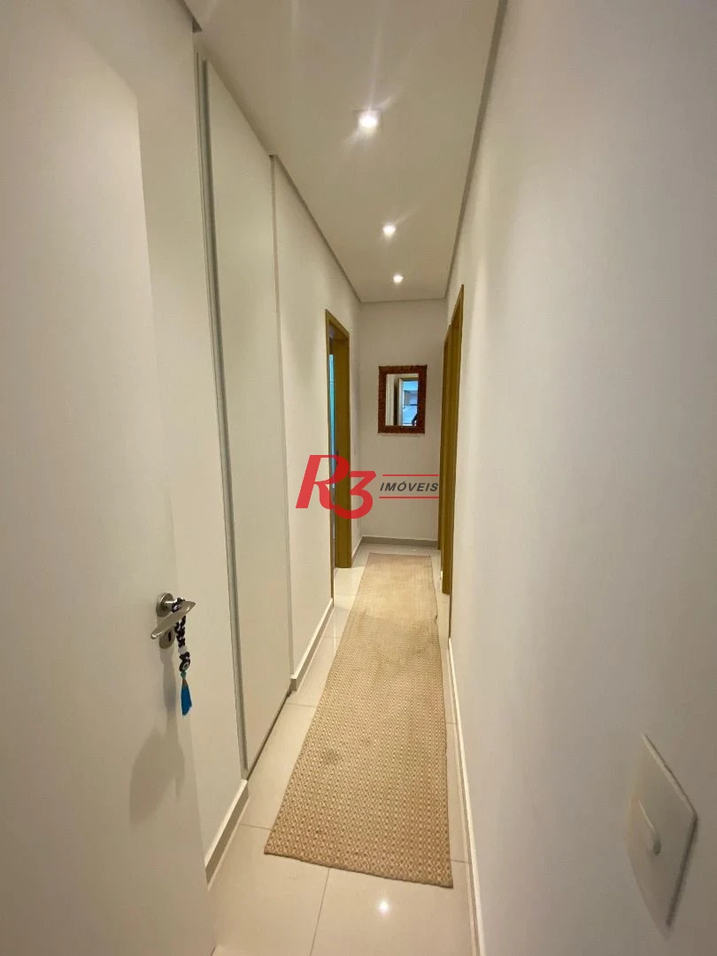 Apartamento com 3 dormitórios, 167 m² - venda por R$ 2.800.000,00 ou aluguel por R$ 23.900,00/mês - Boqueirão - Santos/SP