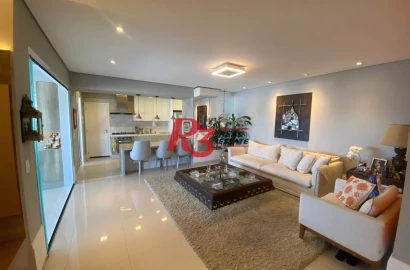 Apartamento com 3 dormitórios, 167 m² - venda por R$ 2.800.000,00 ou aluguel por R$ 23.900,00/mês - Boqueirão - Santos/SP