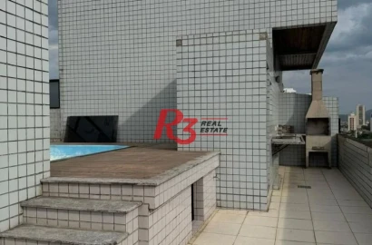 Cobertura com 3 dormitórios à venda, 324 m² por R$ 1.500.000,00 - Aparecida - Santos/SP