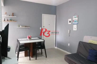 Apartamento com 2 dormitórios à venda, 57 m² por R$ 450.000,00 - Boqueirão - Santos/SP