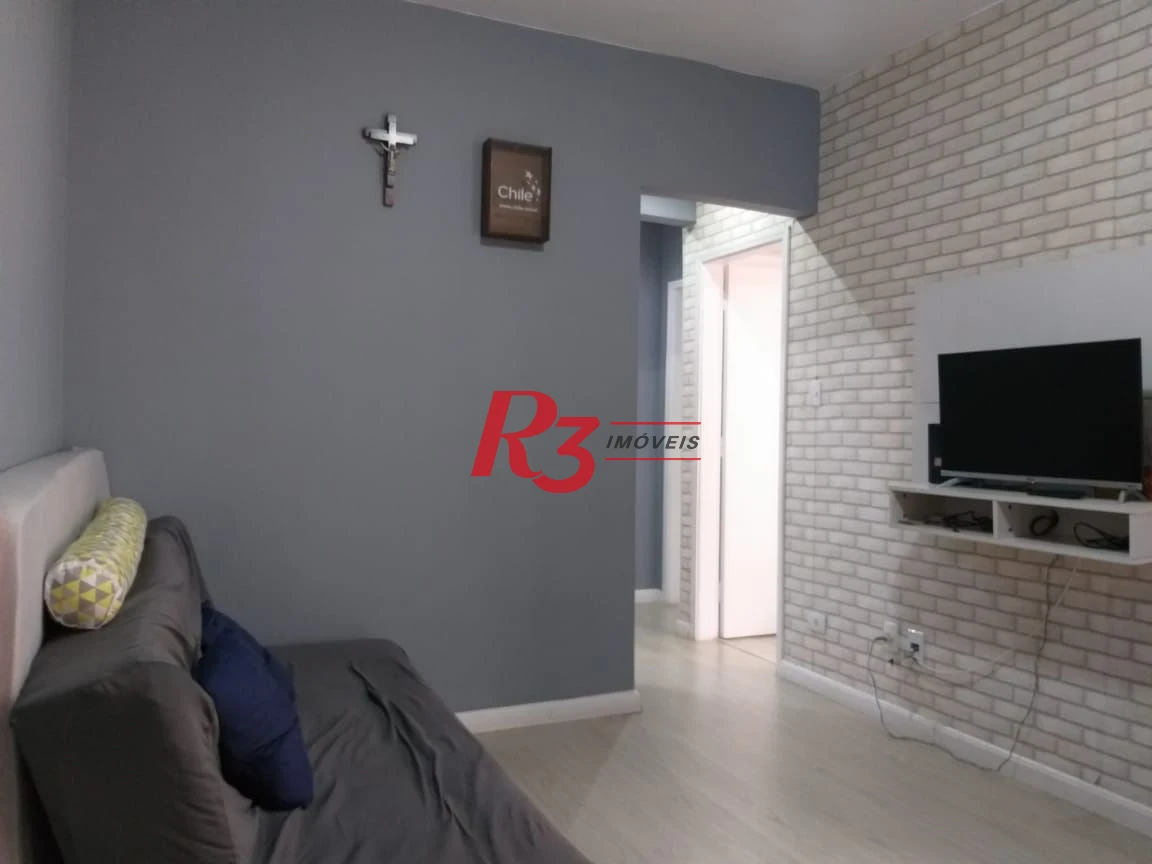 Apartamento com 2 dormitórios à venda, 57 m² por R$ 450.000,00 - Boqueirão - Santos/SP