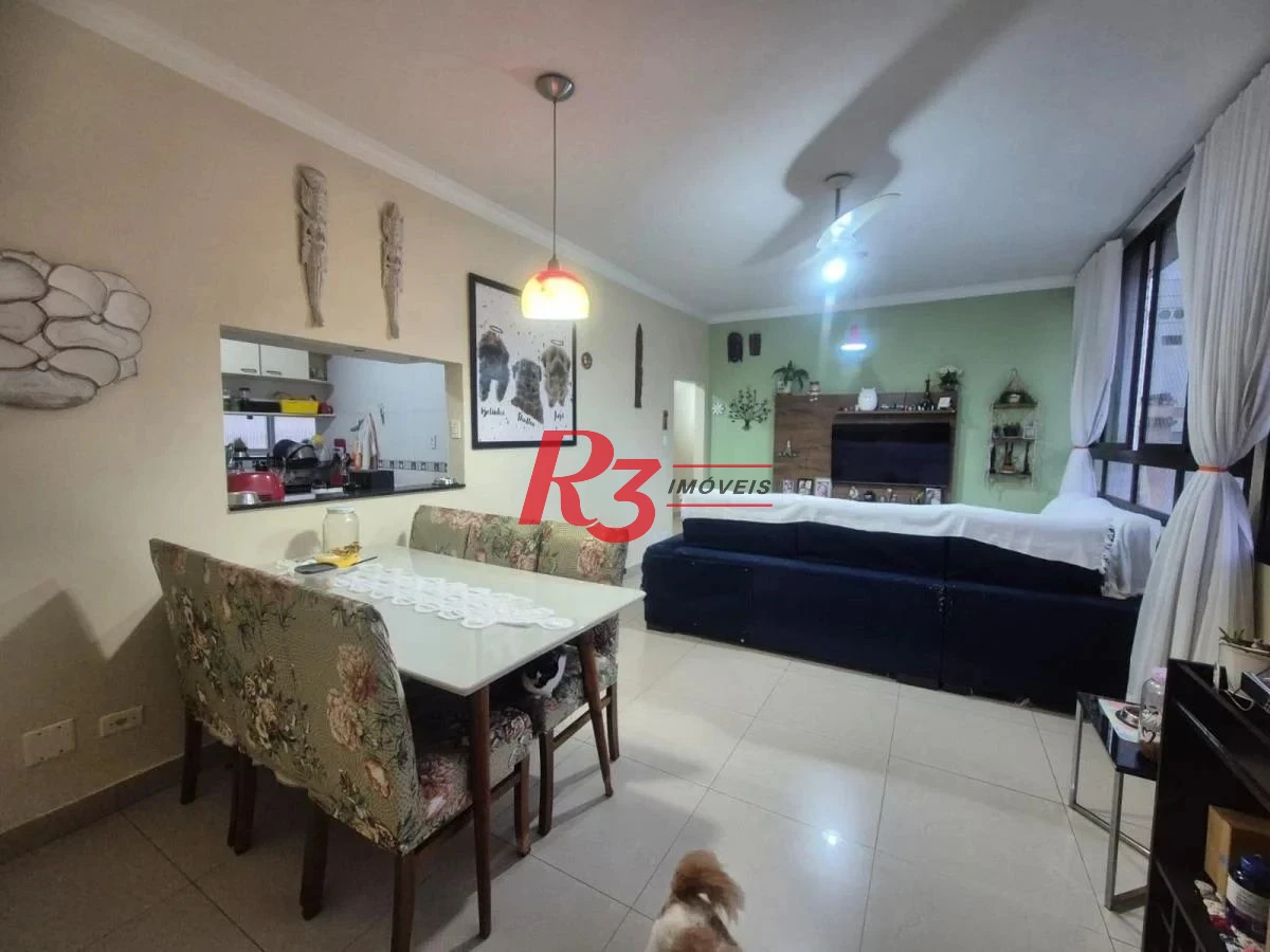 Apartamento no Gonzaga - 4 quartos - Quadra da praia
