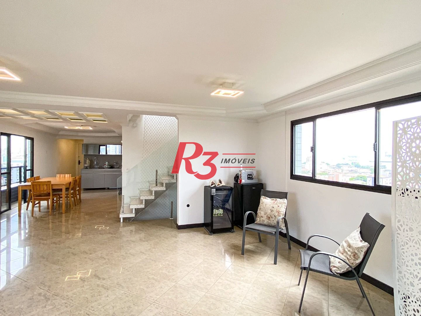 Cobertura Triplex com 3 dormitórios à venda, 300 m² por R$ 1.750.000 - Aparecida - Santos/SP