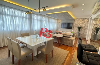 Apartamento com 2 dormitórios, 127 m² - venda por R$ 1.450.000,00 ou aluguel por R$ 7.000,00/mês - Gonzaga - Santos/SP
