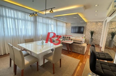 Apartamento, 142 m² - venda por R$ 1.400.000,00 ou aluguel por R$ 7.000,00/mês - Gonzaga - Santos/SP