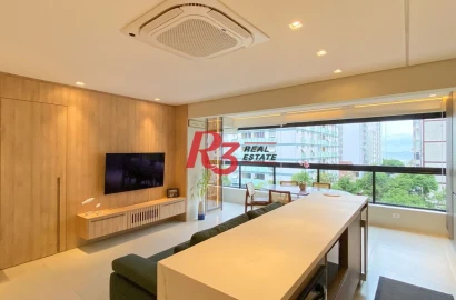 Apartamento, 75 m² - venda por R$ 1.400.000,00 ou aluguel por R$ 9.400,02/mês - José Menino - Santos/SP